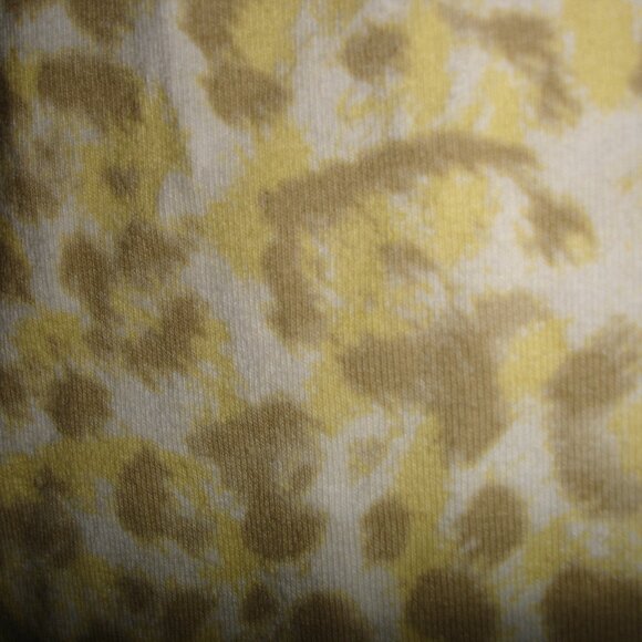 NWT WOMEN'S GLORIA VANDERBILT PULLOVER COTTON BLOUSE/TOP-SIZE L-YELLOW/BROWN - Picture 8 of 16